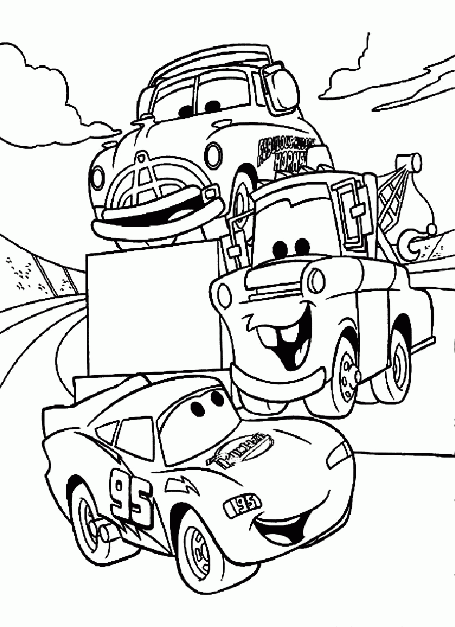 90 Printable Disney Cars Coloring Book 1