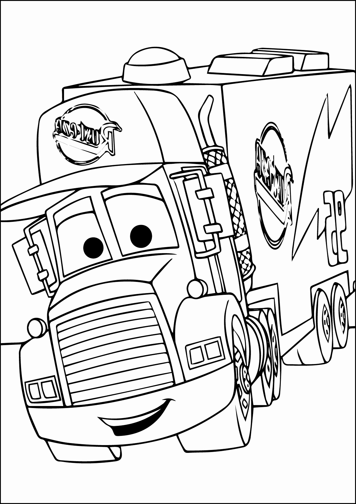 90 Printable Disney Cars Coloring Book 18