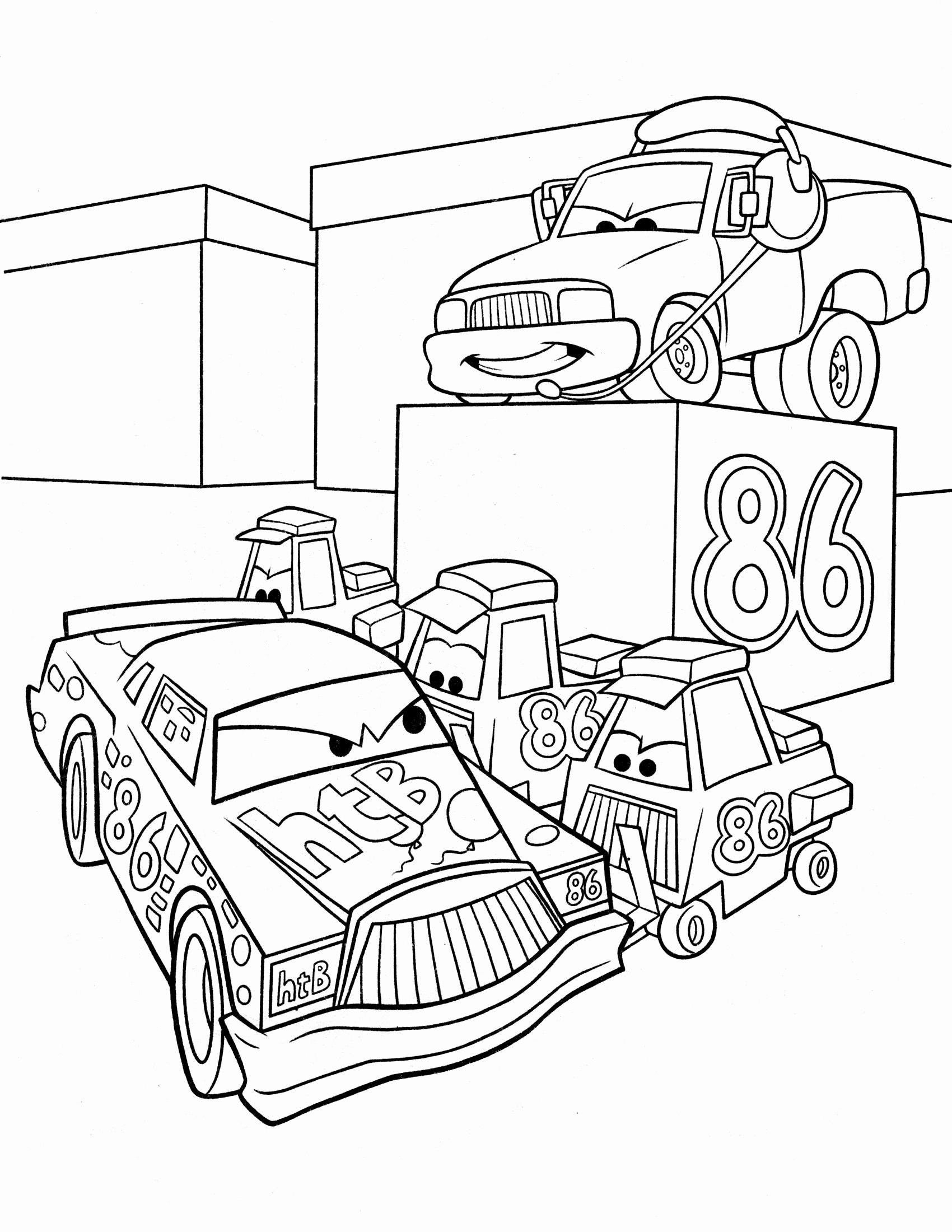 90 Printable Disney Cars Coloring Book 3
