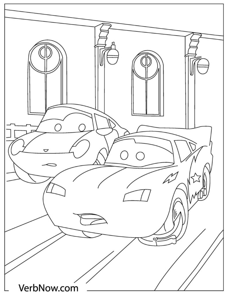 90 Printable Disney Cars Coloring Book 30