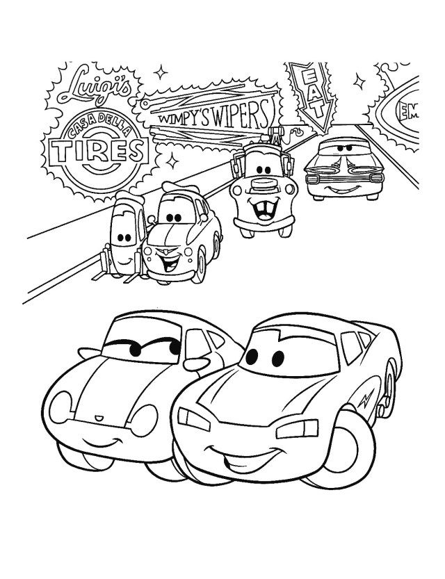 90 Printable Disney Cars Coloring Book 45