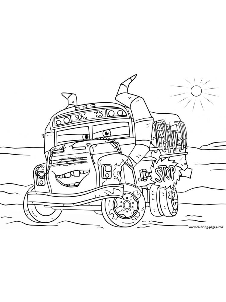 90 Printable Disney Cars Coloring Book 46