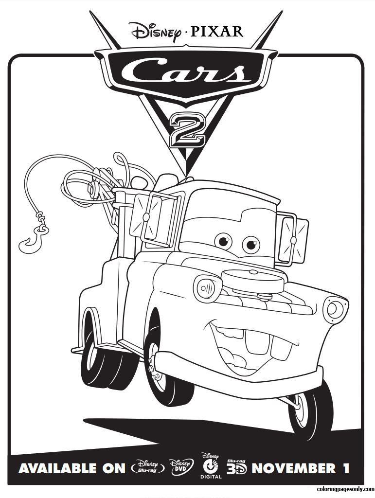 90 Printable Disney Cars Coloring Book 6