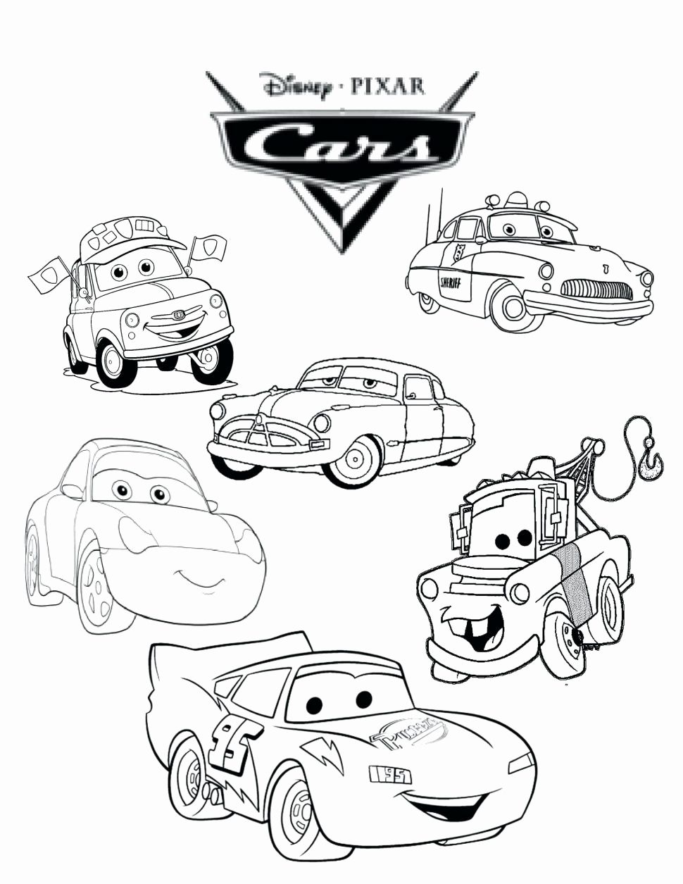 90 Printable Disney Cars Coloring Book 62