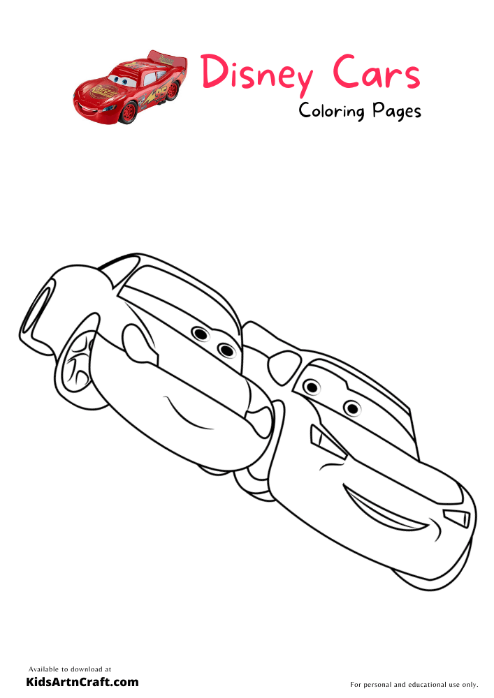 90 Printable Disney Cars Coloring Book 73