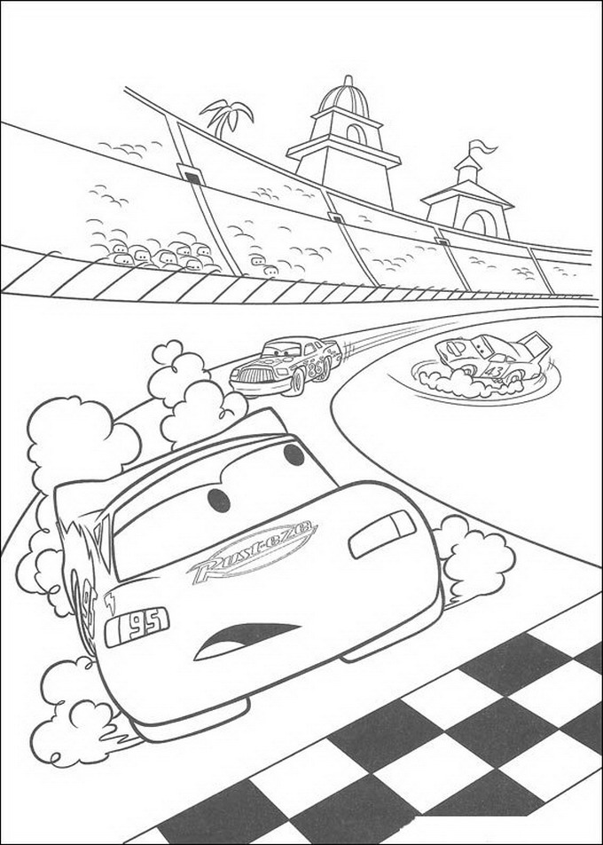 90 Printable Disney Cars Coloring Book 8