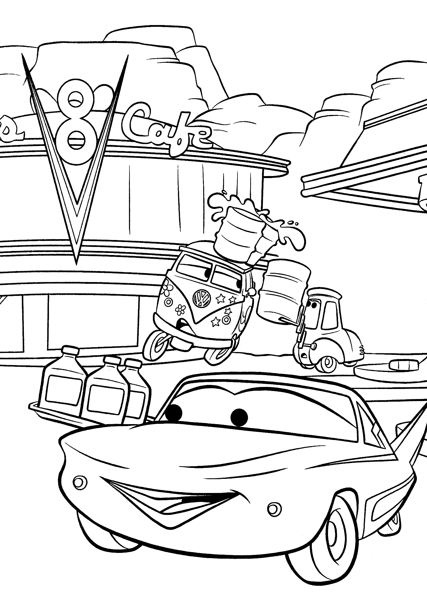 90 Printable Disney Cars Coloring Book 84