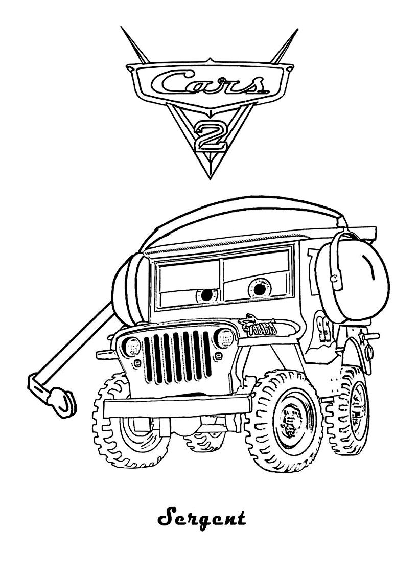 90 Printable Disney Cars Coloring Book 9