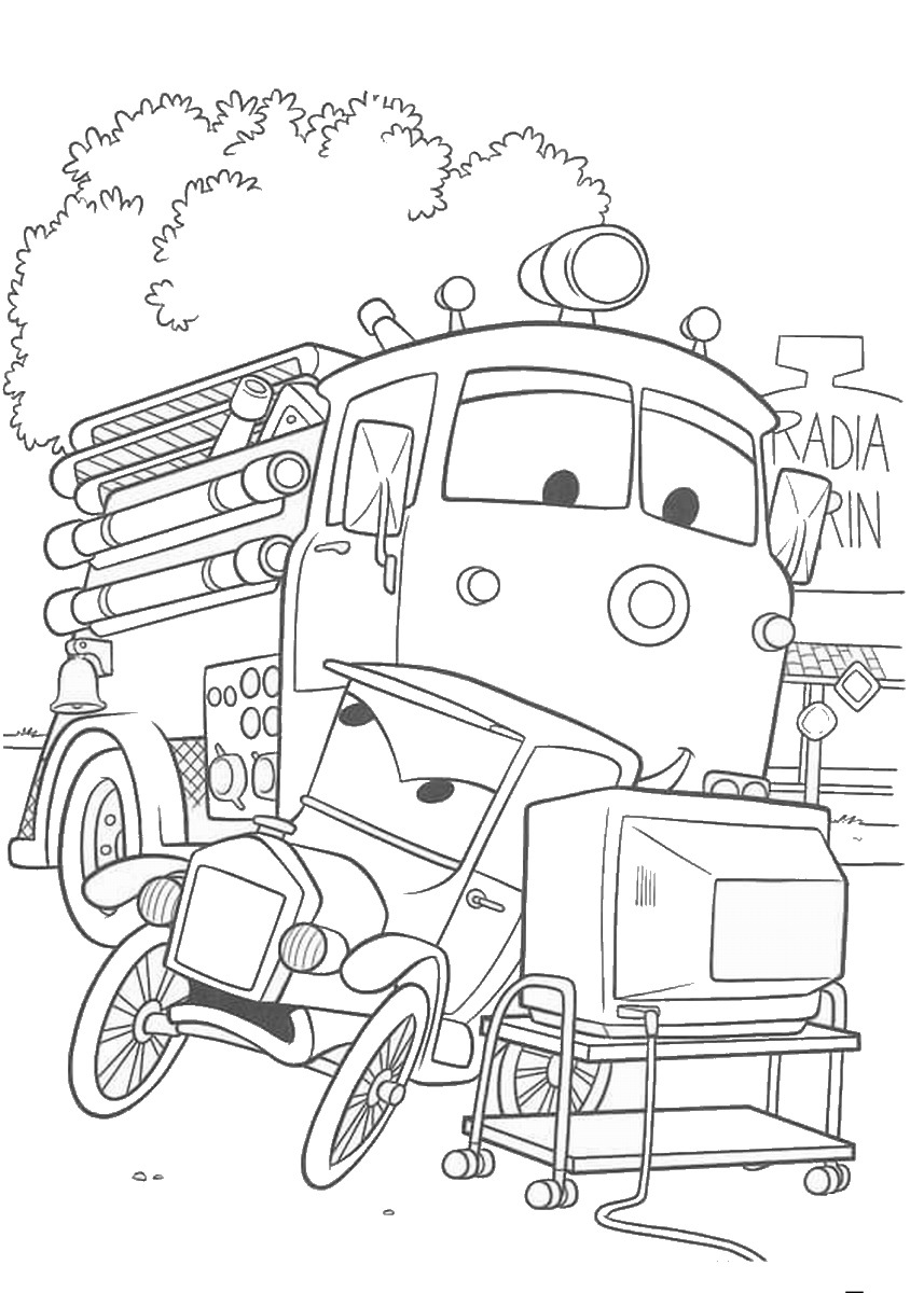 90 Printable Disney Cars Coloring Book 90