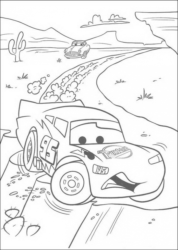 90 Printable Disney Cars Coloring Book 93