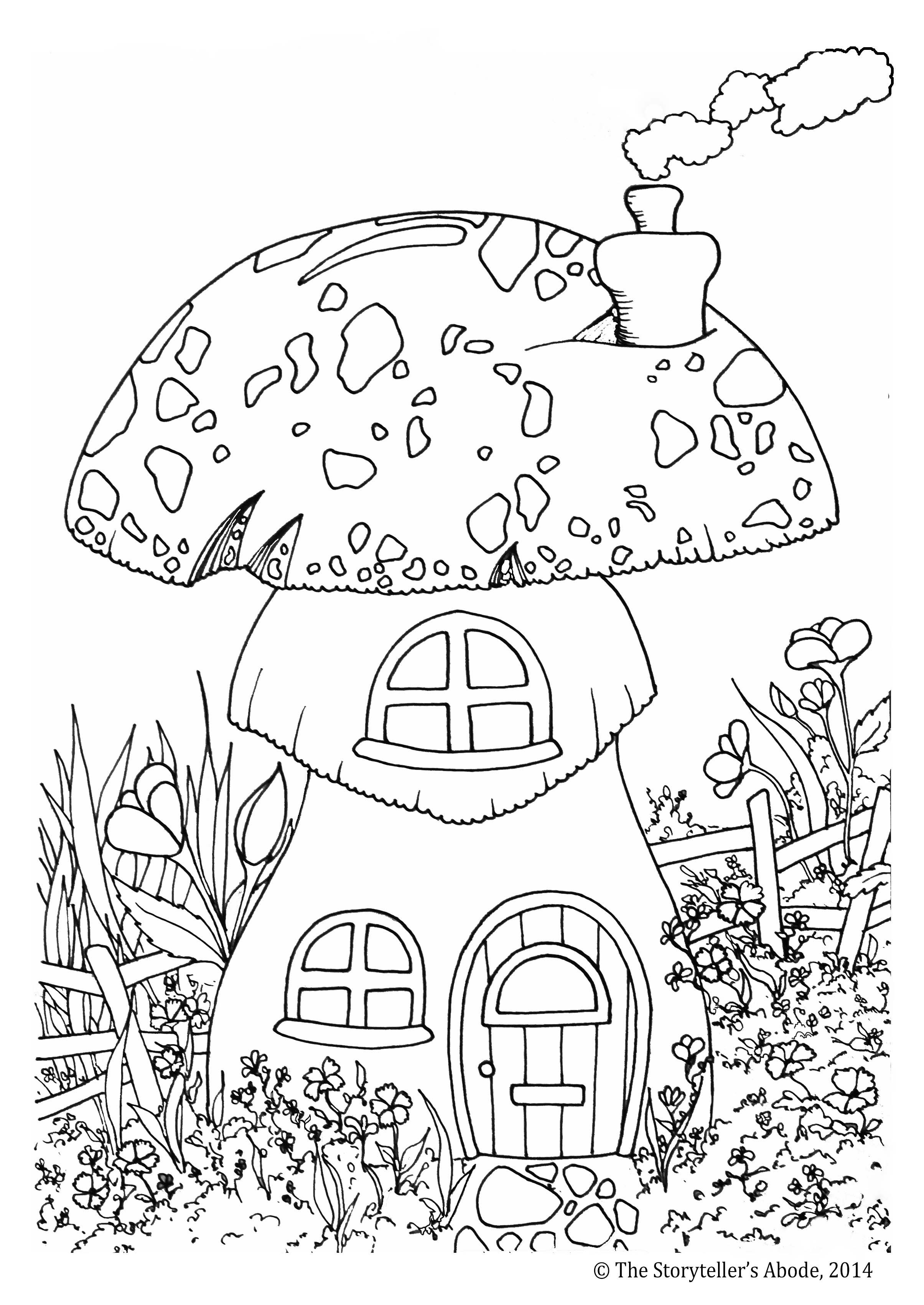 90 Printable Enchanted Forest Coloring Book 17