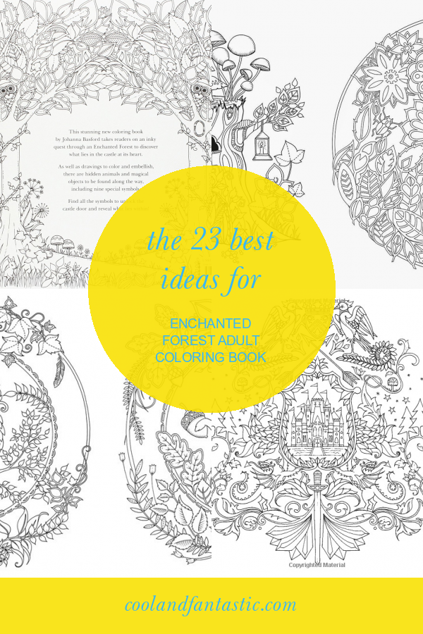 90 Printable Enchanted Forest Coloring Book 22