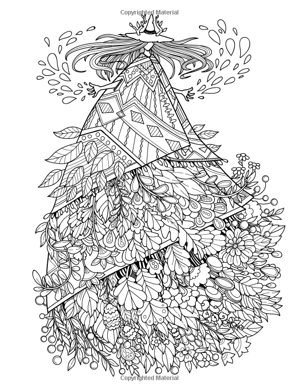 90 Printable Enchanted Forest Coloring Book 41