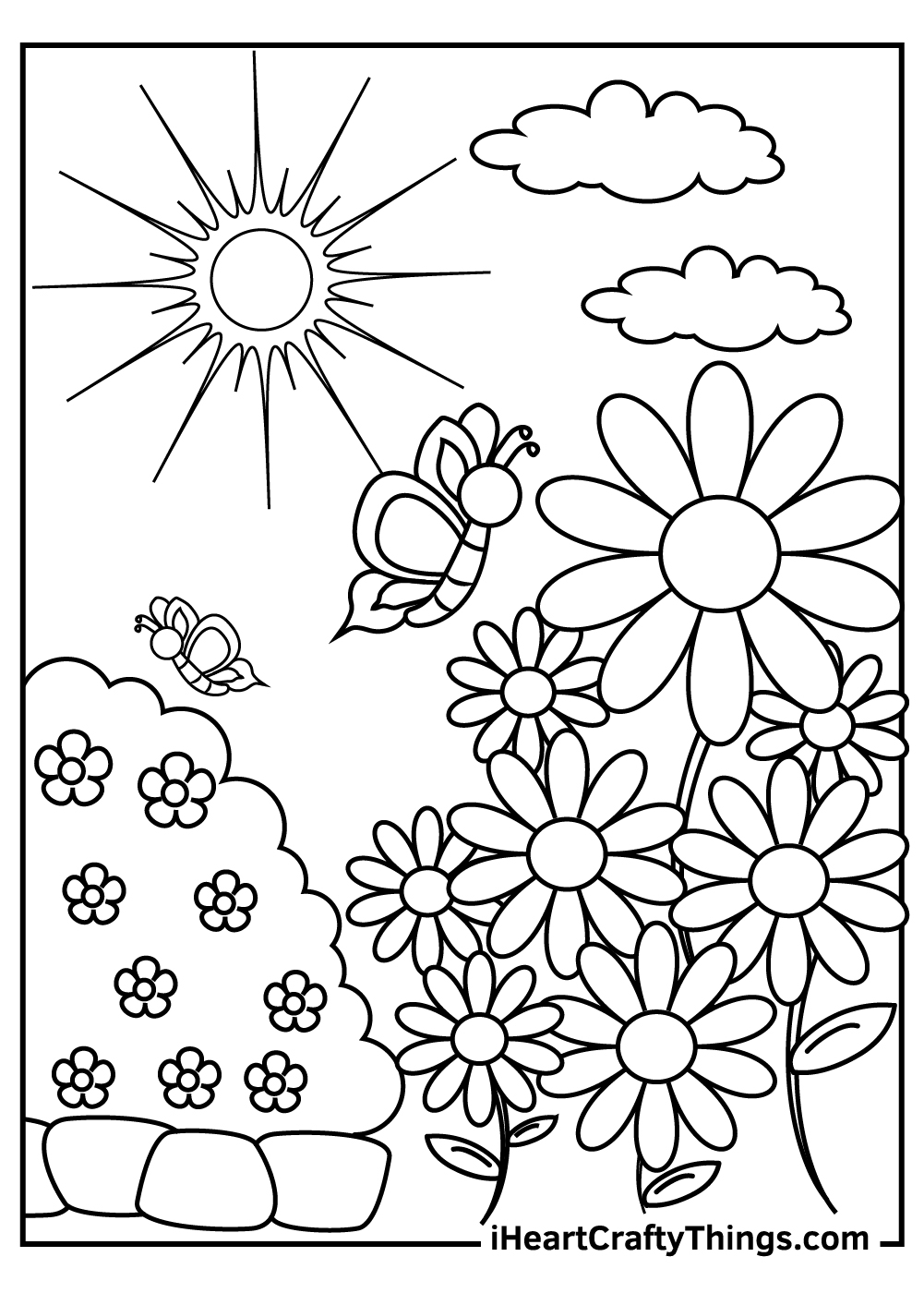 90 Printable Garden Coloring Pages 1