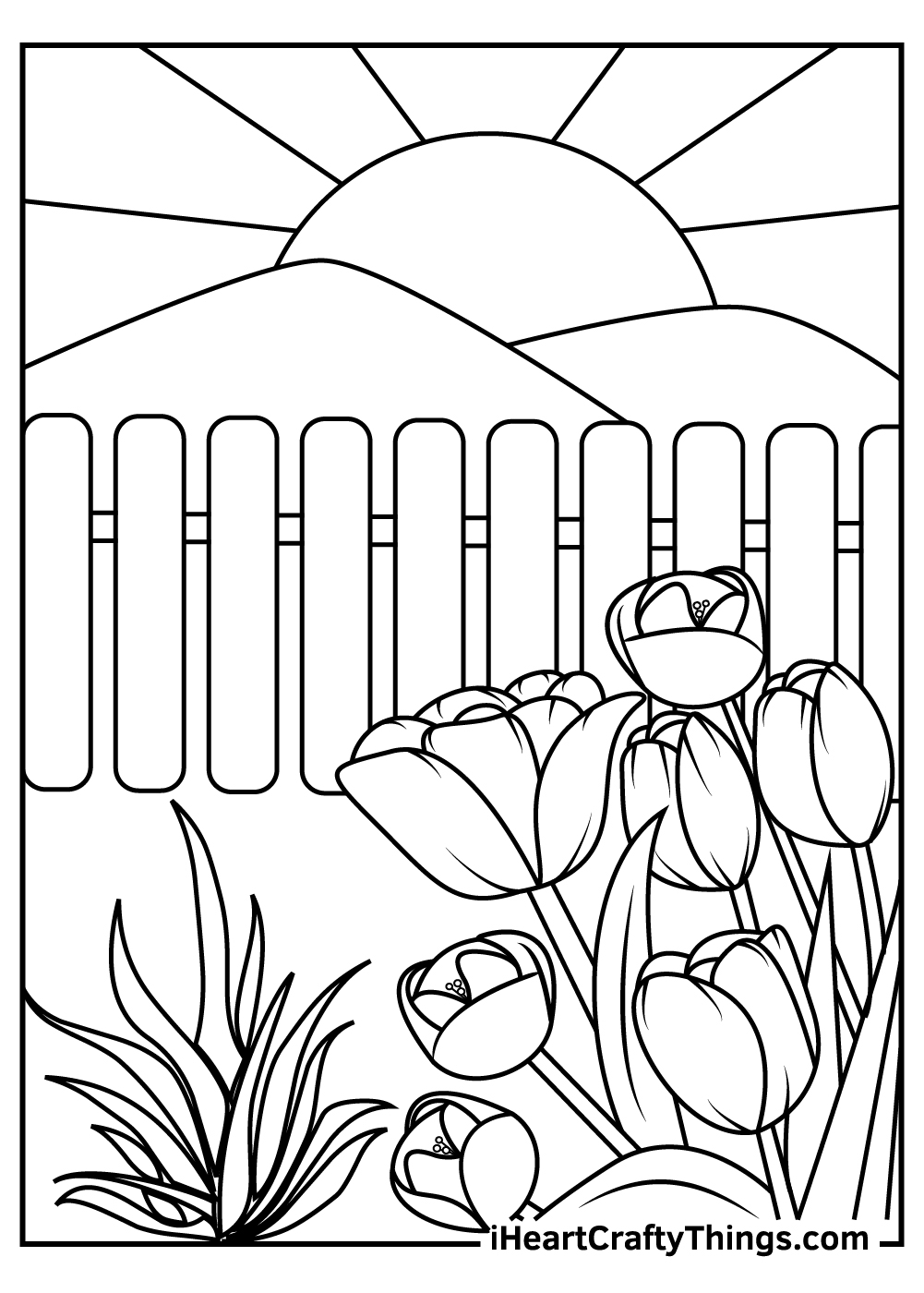 90 Printable Garden Coloring Pages 13