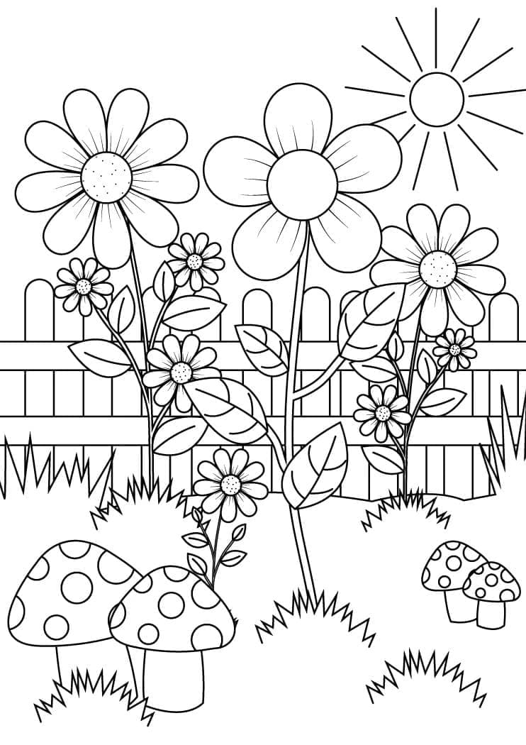 90 Printable Garden Coloring Pages 18