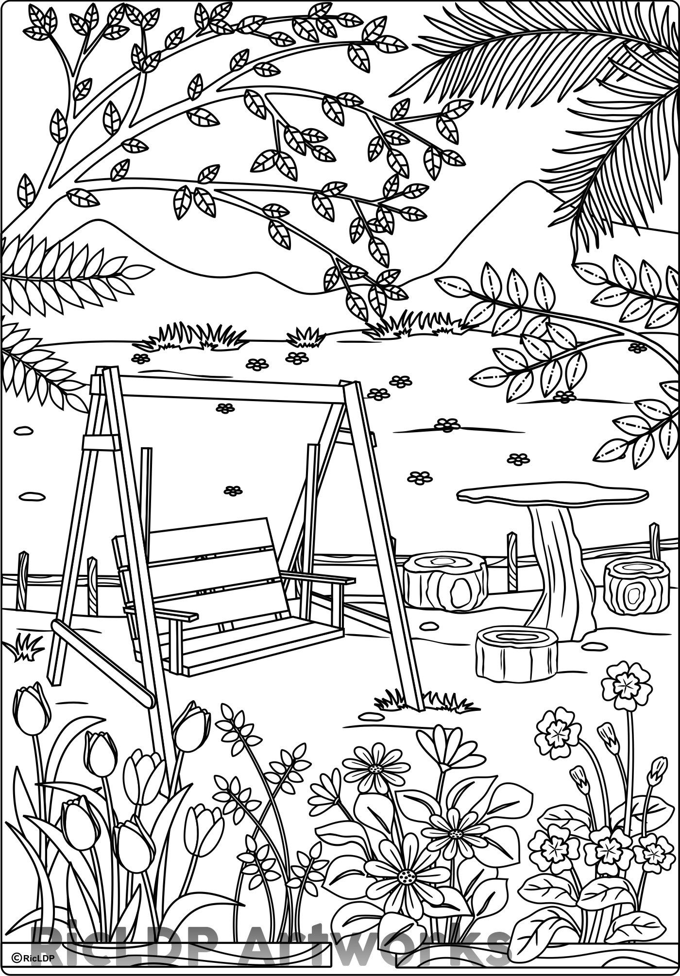 90 Printable Garden Coloring Pages 22