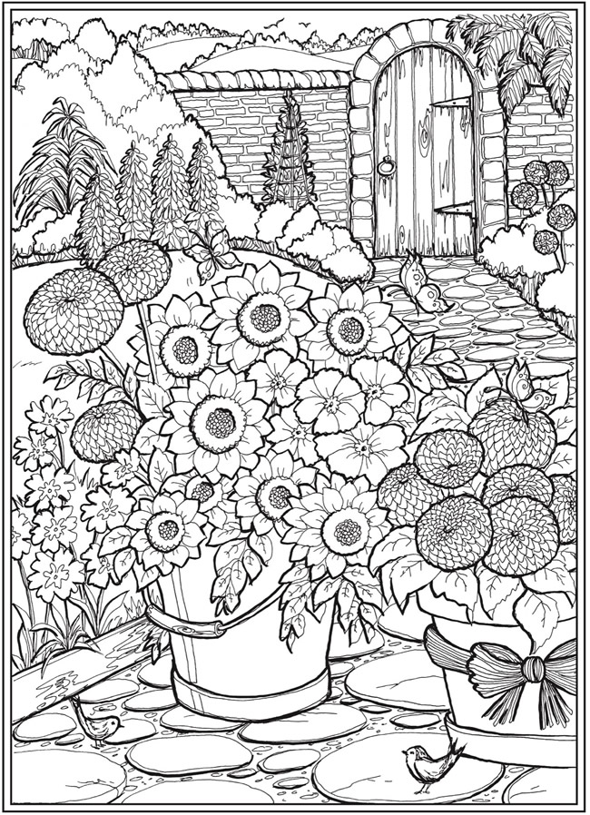 90 Printable Garden Coloring Pages 26