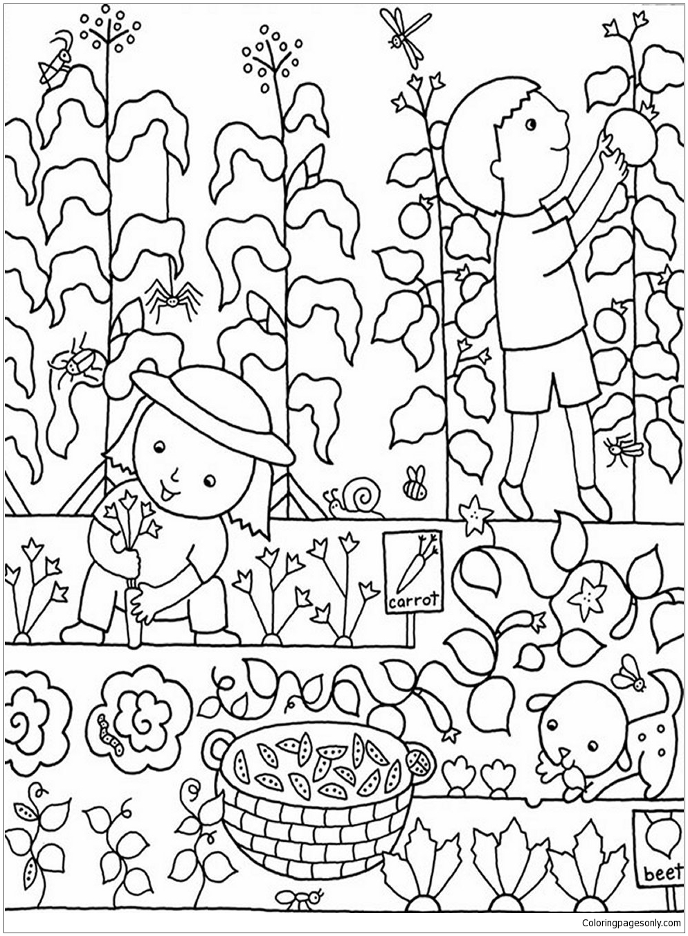 90 Printable Garden Coloring Pages 29