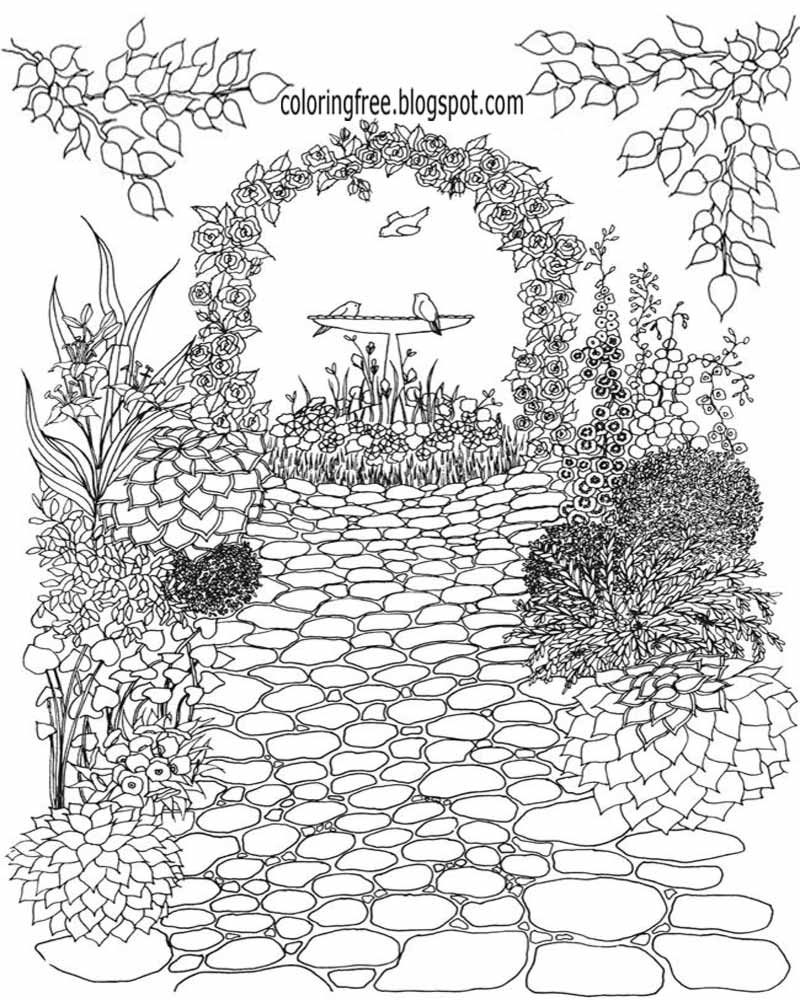 90 Printable Garden Coloring Pages 32