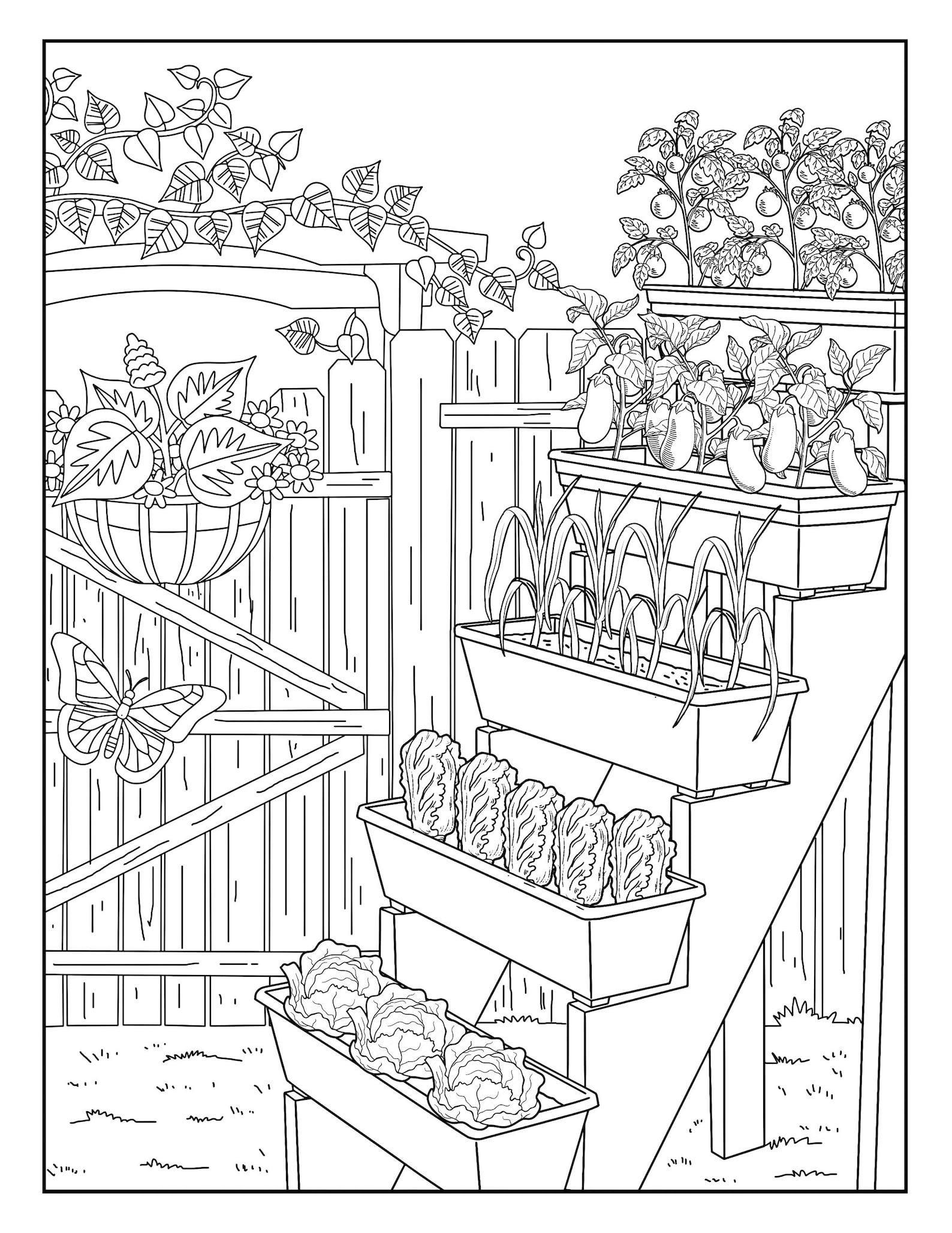 90 Printable Garden Coloring Pages 44