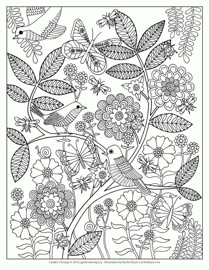 90 Printable Garden Coloring Pages 60