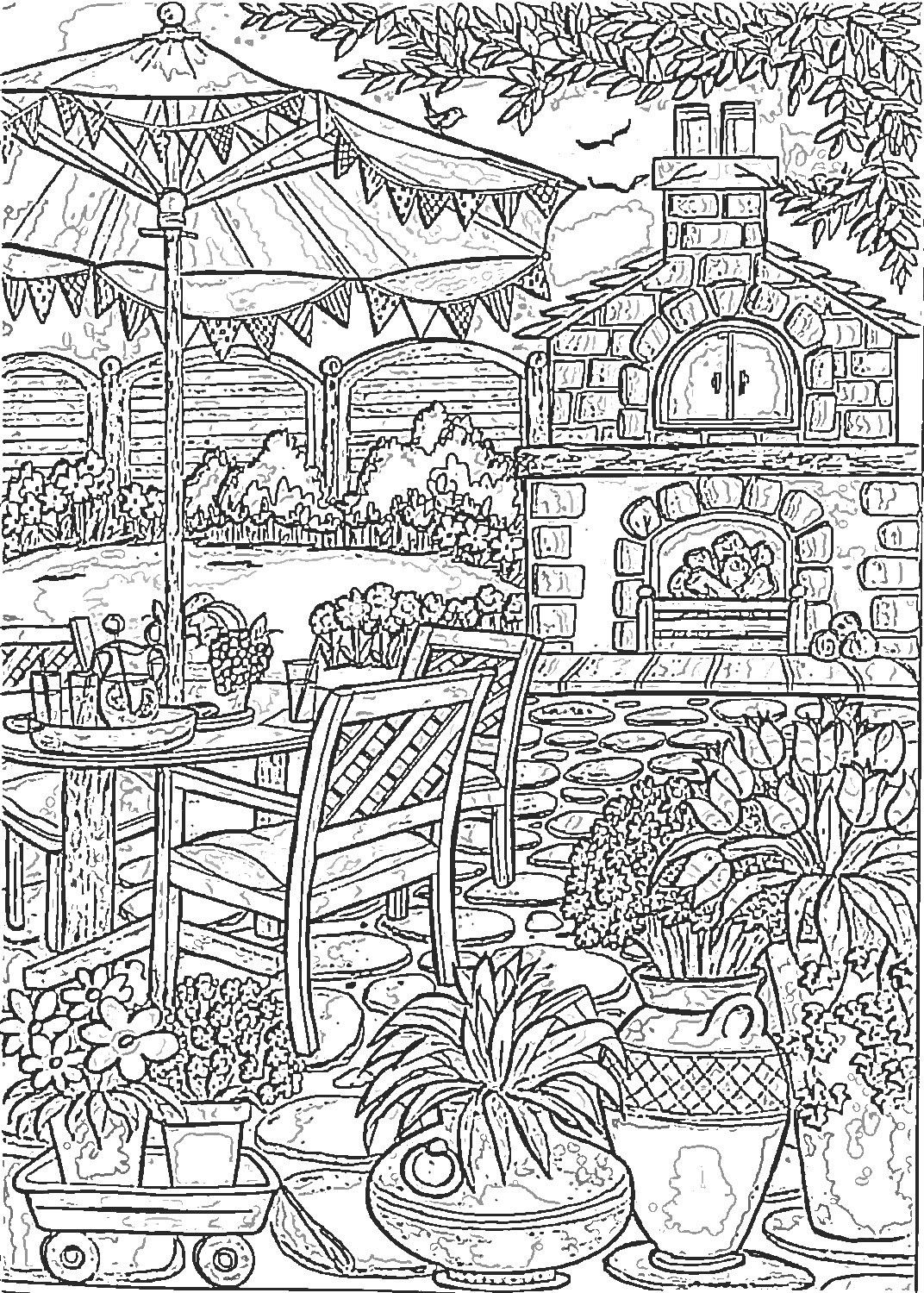 90 Printable Garden Coloring Pages 8