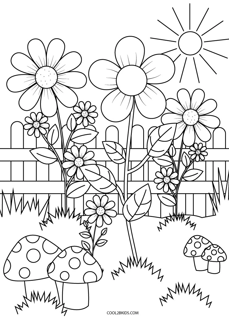 90 Printable Garden Coloring Pages 90