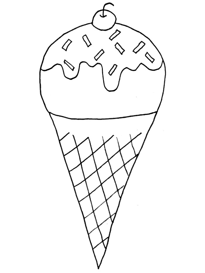 90 Printable Ice Cream Cone Coloring Pages 14