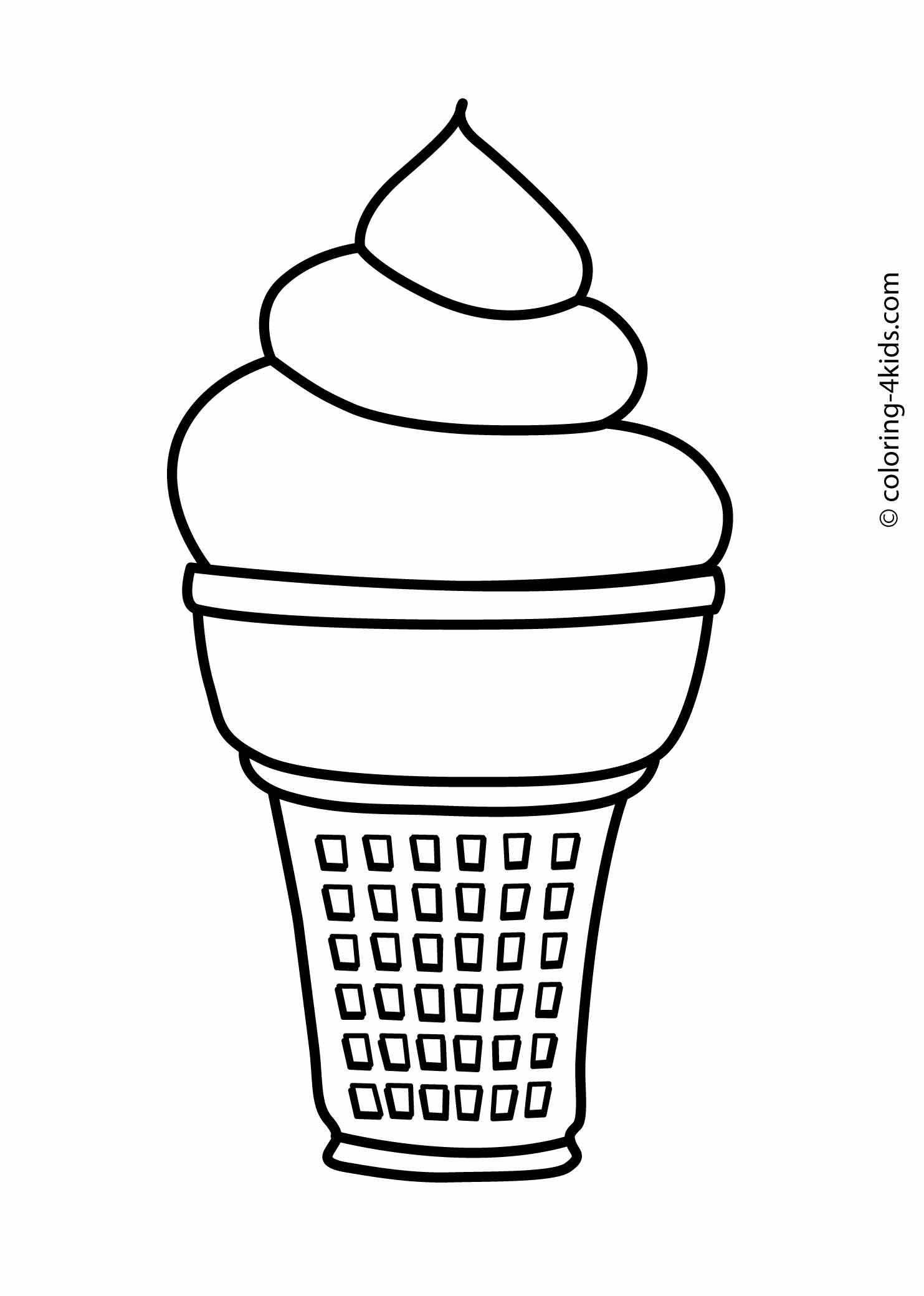 90 Printable Ice Cream Cone Coloring Pages 15