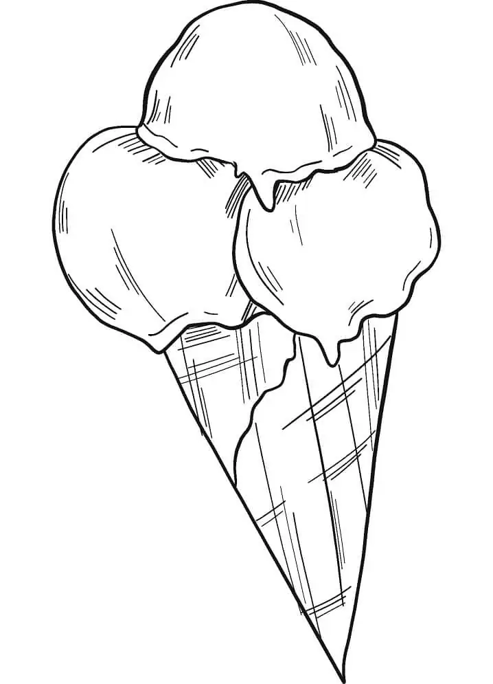 90 Printable Ice Cream Cone Coloring Pages 19