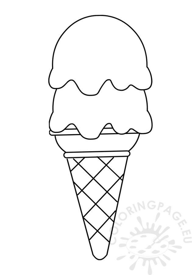 90 Printable Ice Cream Cone Coloring Pages 22