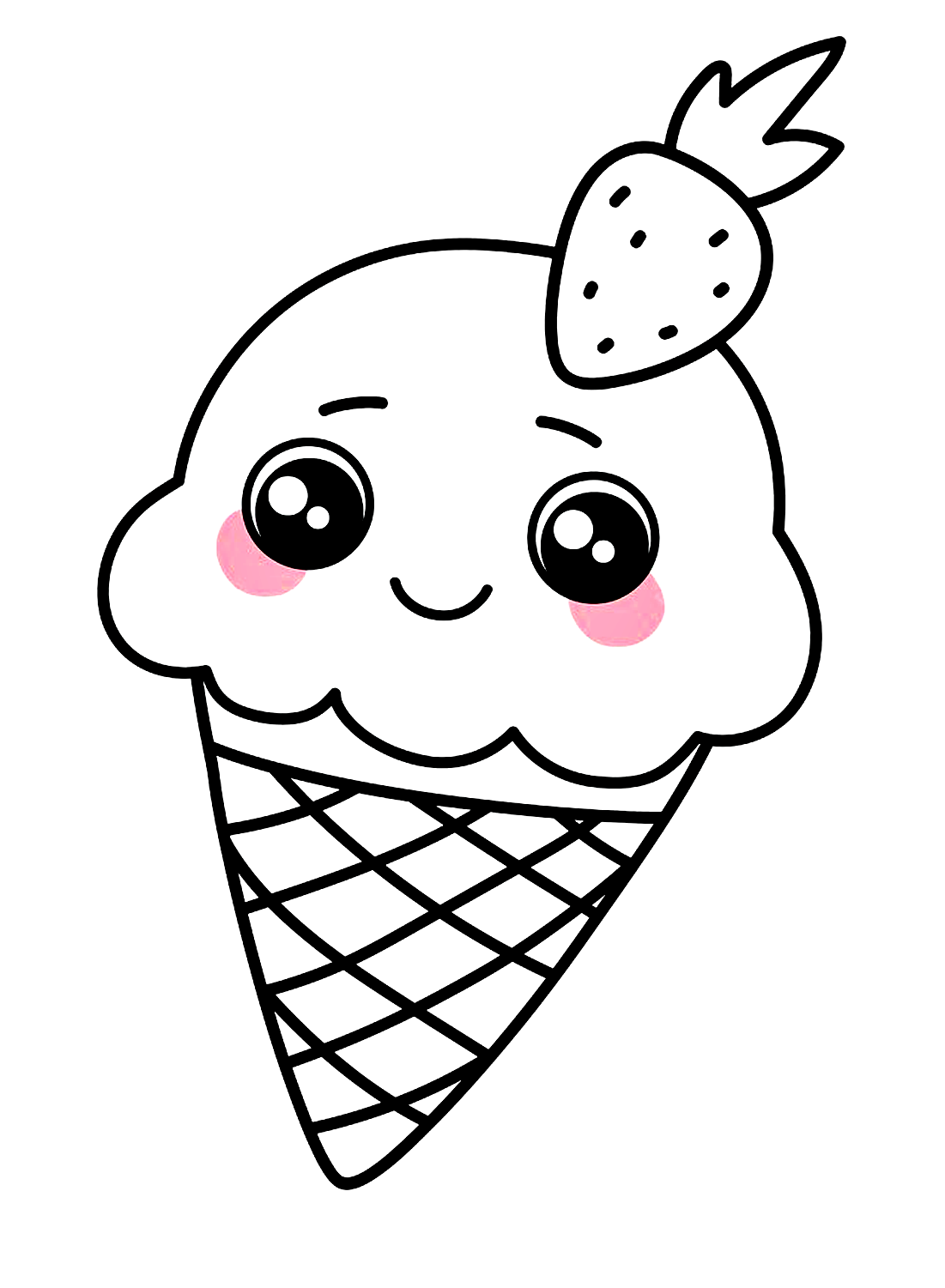 90 Printable Ice Cream Cone Coloring Pages 24