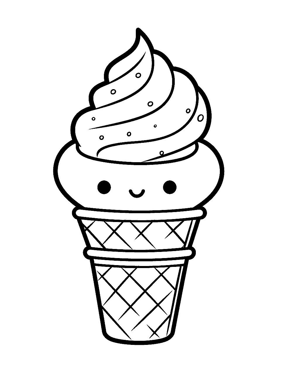90 Printable Ice Cream Cone Coloring Pages 29