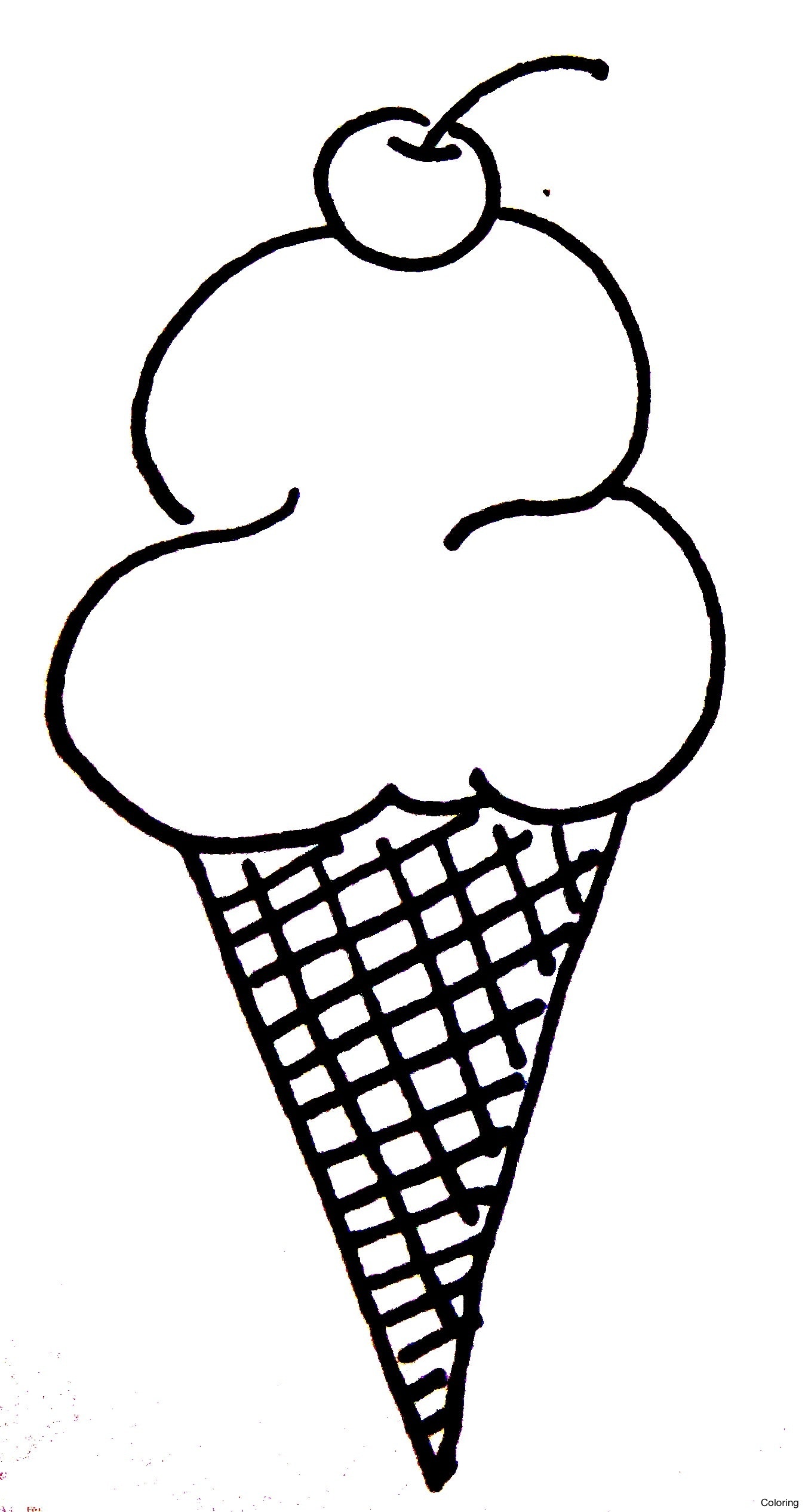 90 Printable Ice Cream Cone Coloring Pages 31
