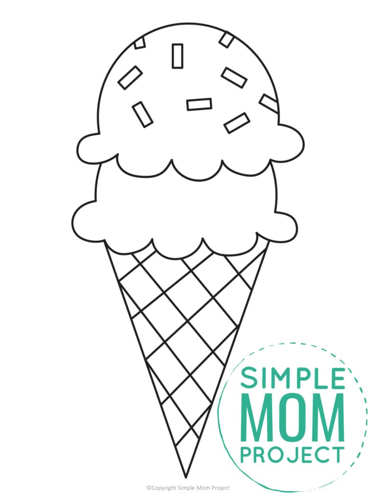 90 Printable Ice Cream Cone Coloring Pages 43