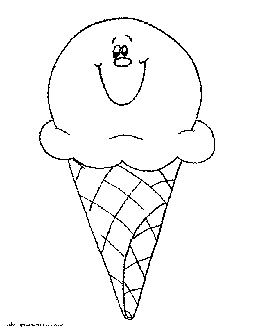 90 Printable Ice Cream Cone Coloring Pages 55
