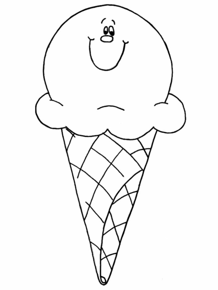 90 Printable Ice Cream Cone Coloring Pages 61