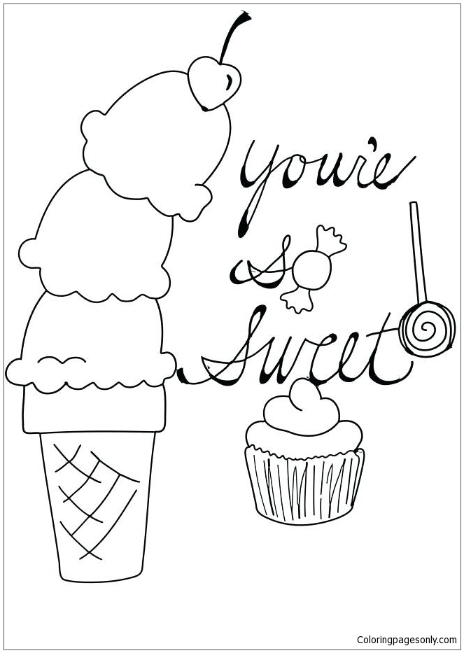 90 Printable Ice Cream Cone Coloring Pages 64