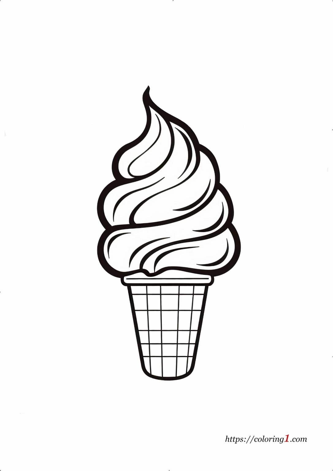 90 Printable Ice Cream Cone Coloring Pages 66
