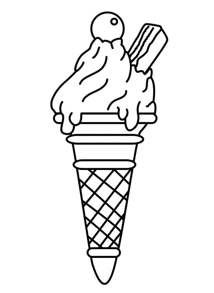 90 Printable Ice Cream Cone Coloring Pages 7