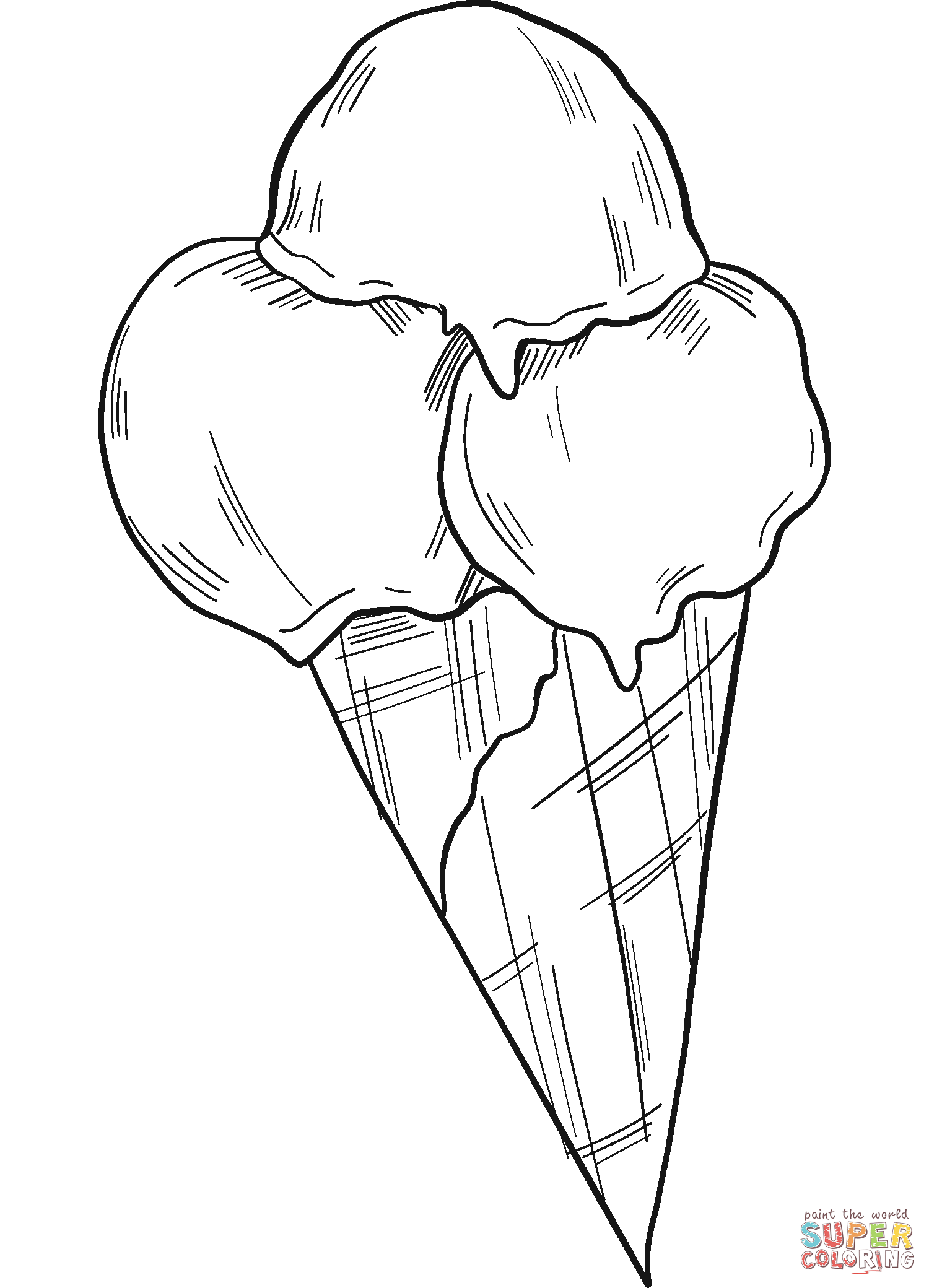 90 Printable Ice Cream Cone Coloring Pages 74