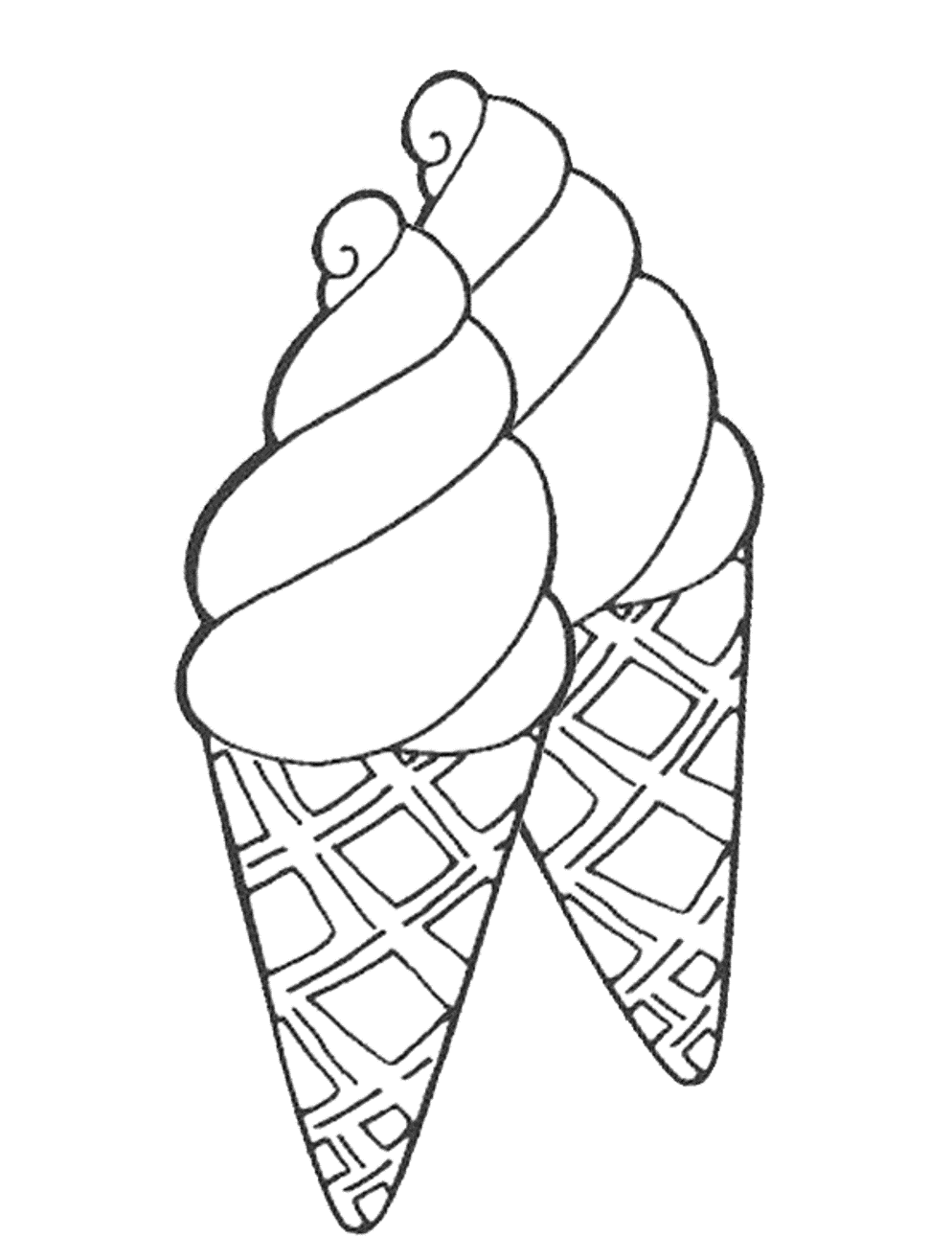 90 Printable Ice Cream Cone Coloring Pages 8