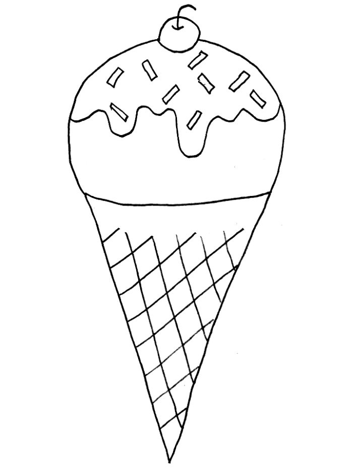 90 Printable Ice Cream Cone Coloring Pages 86