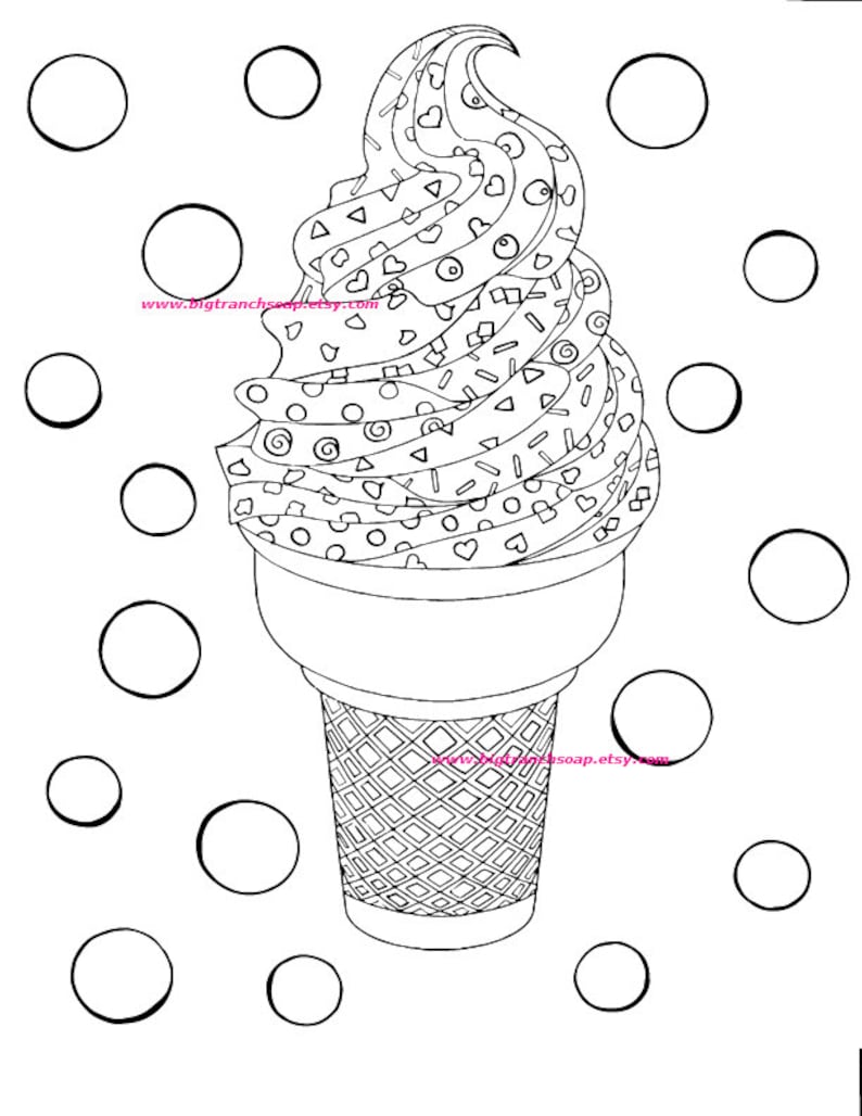 90 Printable Ice Cream Cone Coloring Pages 9