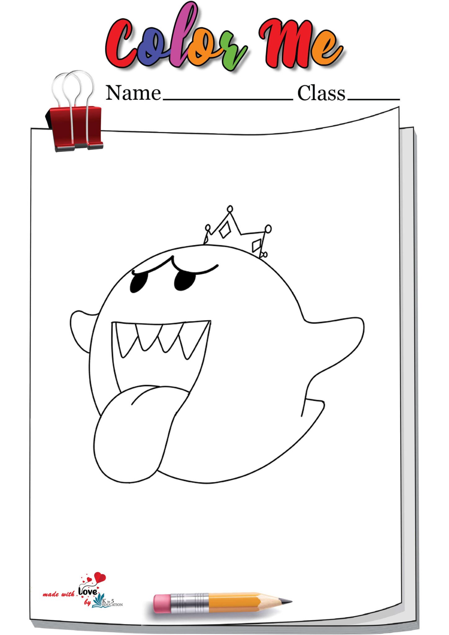 90 Printable King Boo Coloring Pages 48
