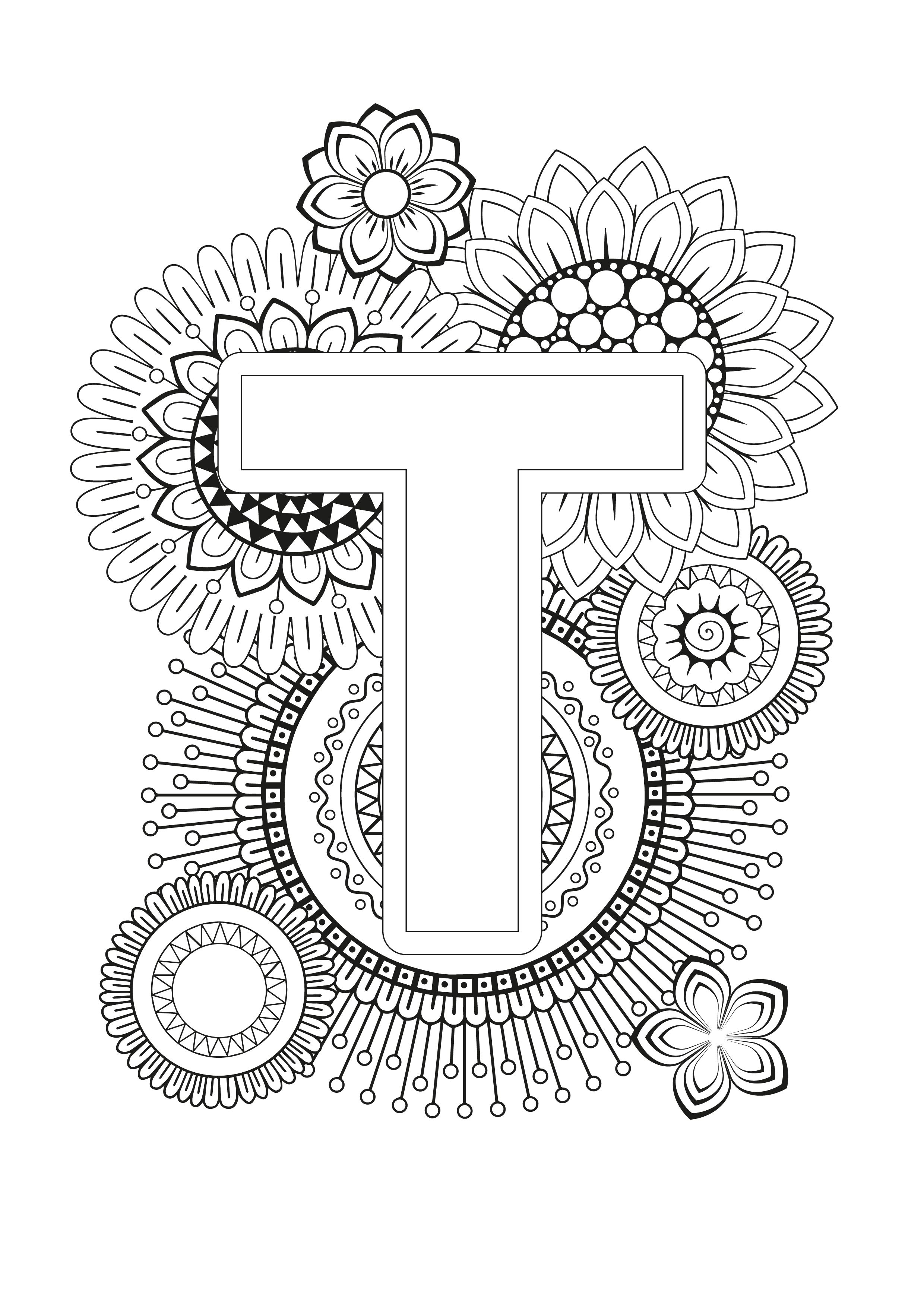 90 Printable Letter T Coloring Pages 1