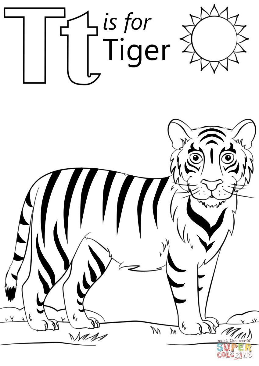 90 Printable Letter T Coloring Pages 21