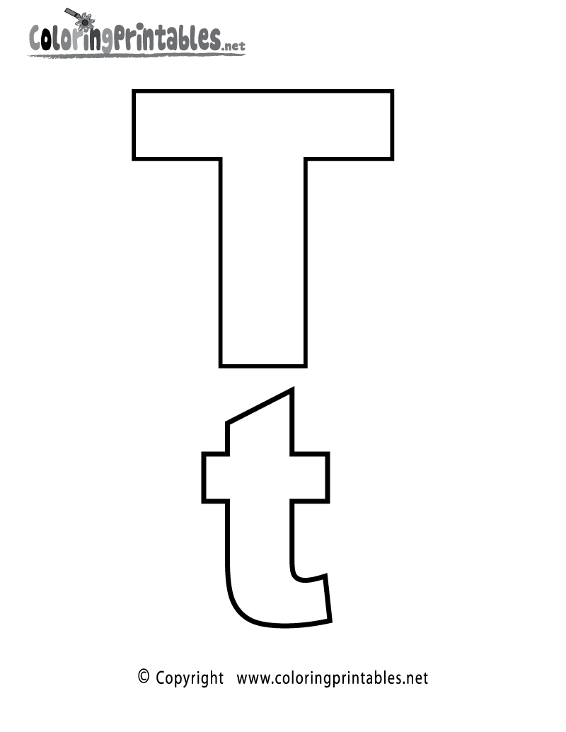 90 Printable Letter T Coloring Pages 3