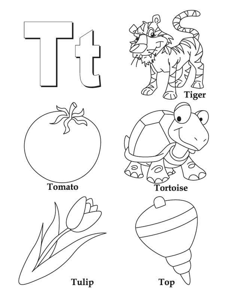 90 Printable Letter T Coloring Pages 36